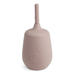 nuuroo - kubeczek silikonowy ze słomką Giraf & Koala Woodrose NUUROO