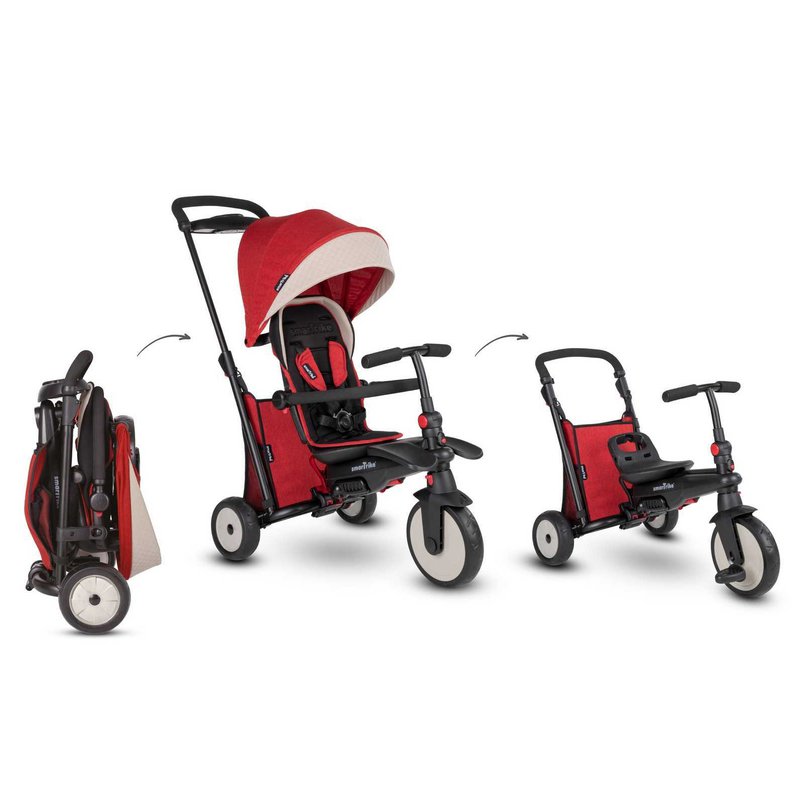 Smart Trike Składany rowerek Folding Trike STR 5 7w1 -czerwony melange