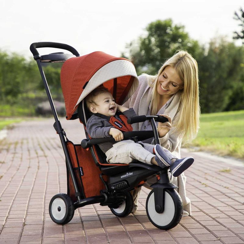 Smart Trike Składany rowerek Folding Trike STR 5 7w1 -czerwony melange