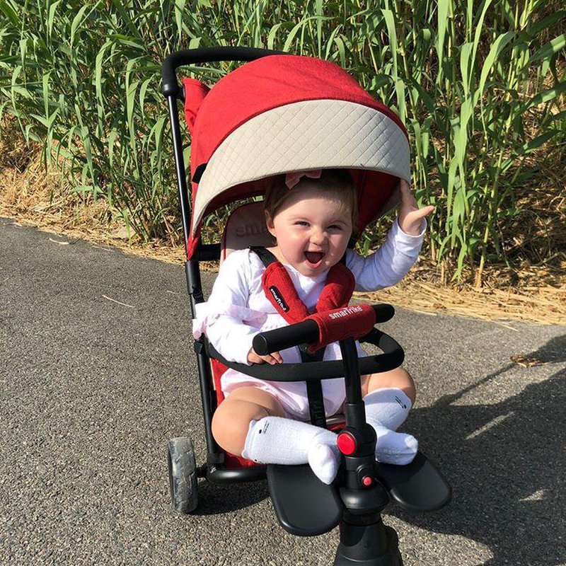 Smart Trike Składany rowerek Folding Trike STR 5 7w1 -czerwony melange