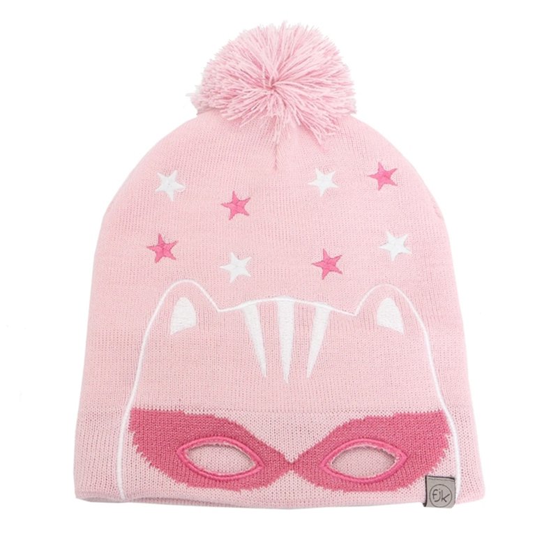 FlapJack Czapka dla Dziecka z Pomponem Kotek M/L