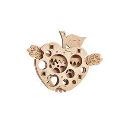 Wood Trick - Puzzle mechaniczne jabłko z robaczkiem