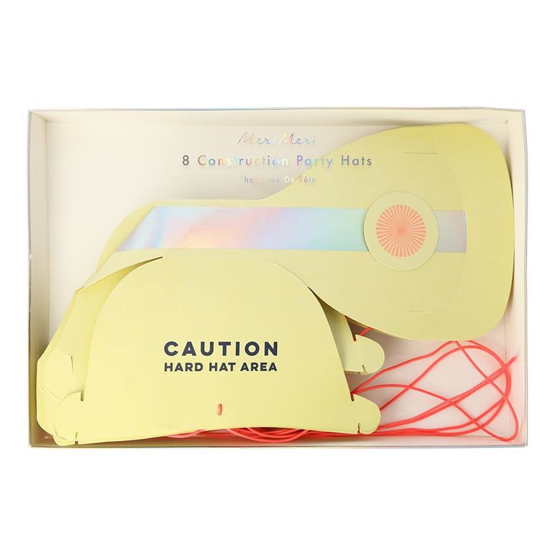 Meri Meri - Czapeczki urodzinowe - kaski Na budowie