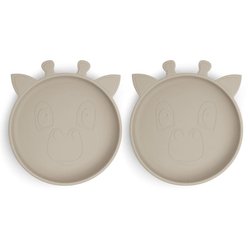 nuuroo - 2 talerzyki silikonowe Giraf Cobblestone NUUROO