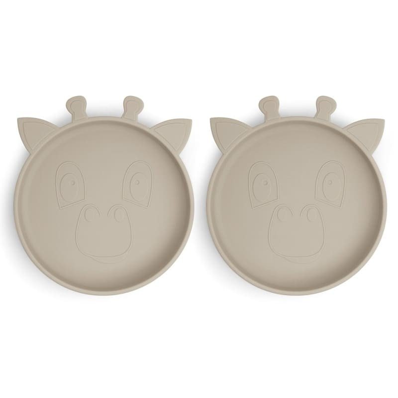 nuuroo - 2 talerzyki silikonowe Giraf Cobblestone NUUROO