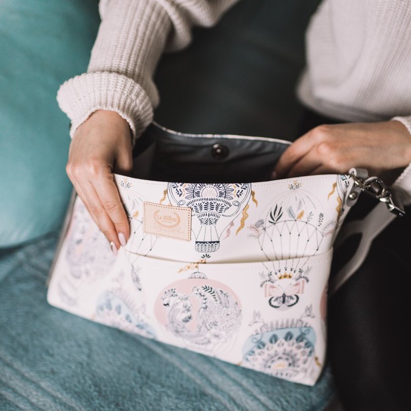 LA MILLOU - FEERIA PREMIUM - ORGANIZER DO WÓZKA - BOHO PALMS LIGHT