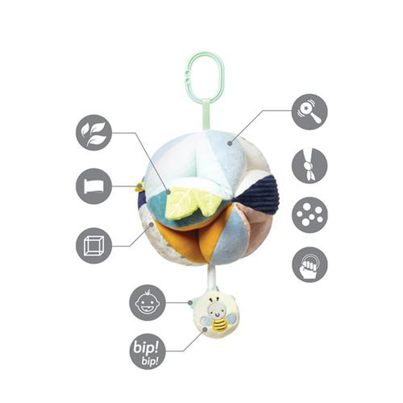 BABYONO - 1436 Zabawka edukacyjna - zawieszka do wózka WOODLAND