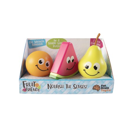 Far Brain Toy Co. - FA227-1 Przyjacielskie Owoce. 3 Zabawki Manipulacyjne.