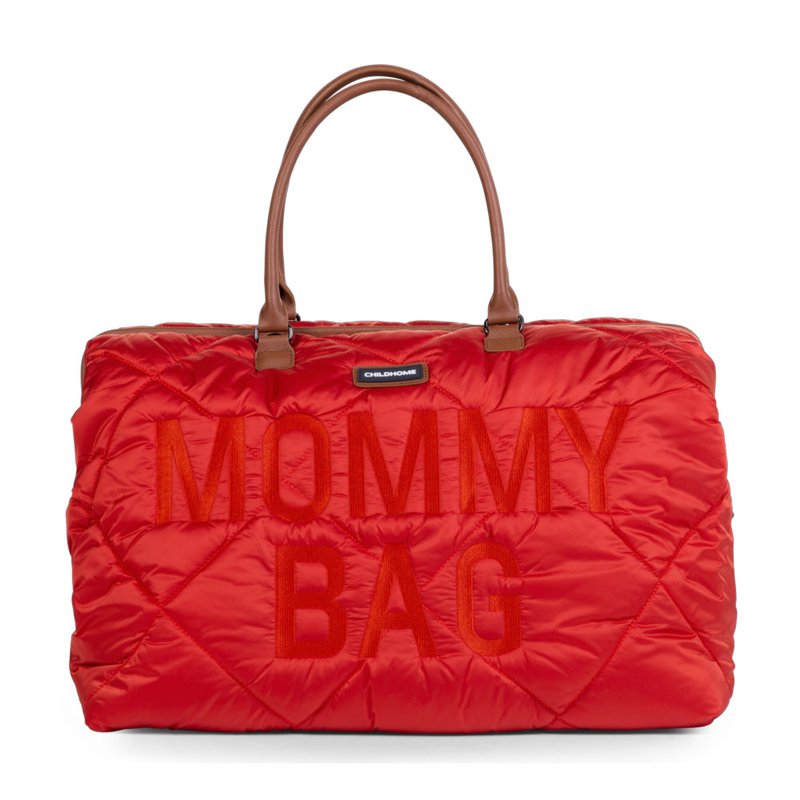 Childhome Torba Mommy bag Pikowana Czerwona CHILDHOME