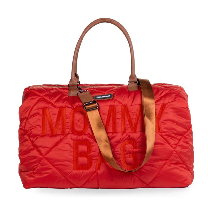 Childhome Torba Mommy bag Pikowana Czerwona CHILDHOME