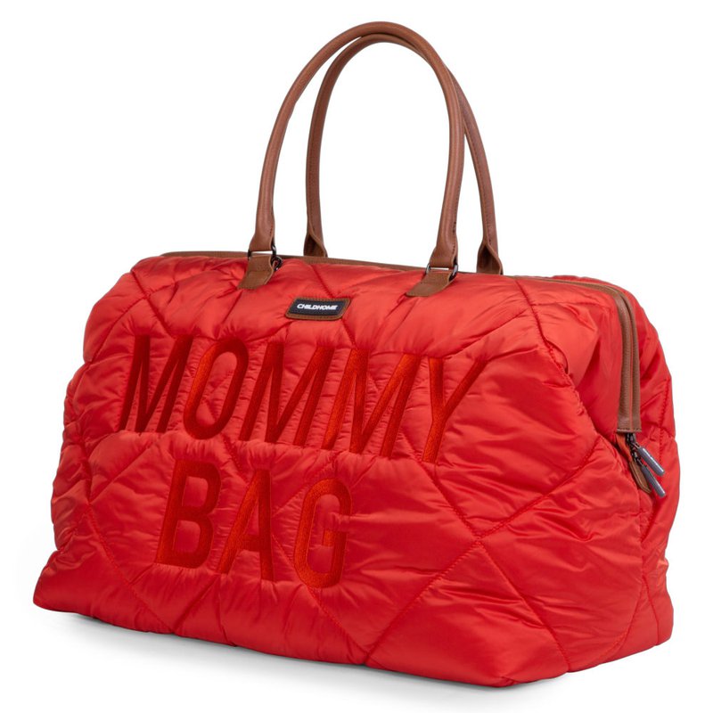 Childhome Torba Mommy bag Pikowana Czerwona CHILDHOME