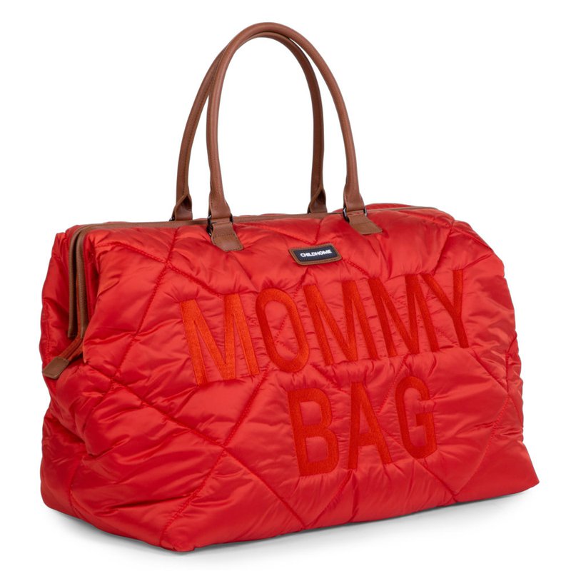 Childhome Torba Mommy bag Pikowana Czerwona CHILDHOME