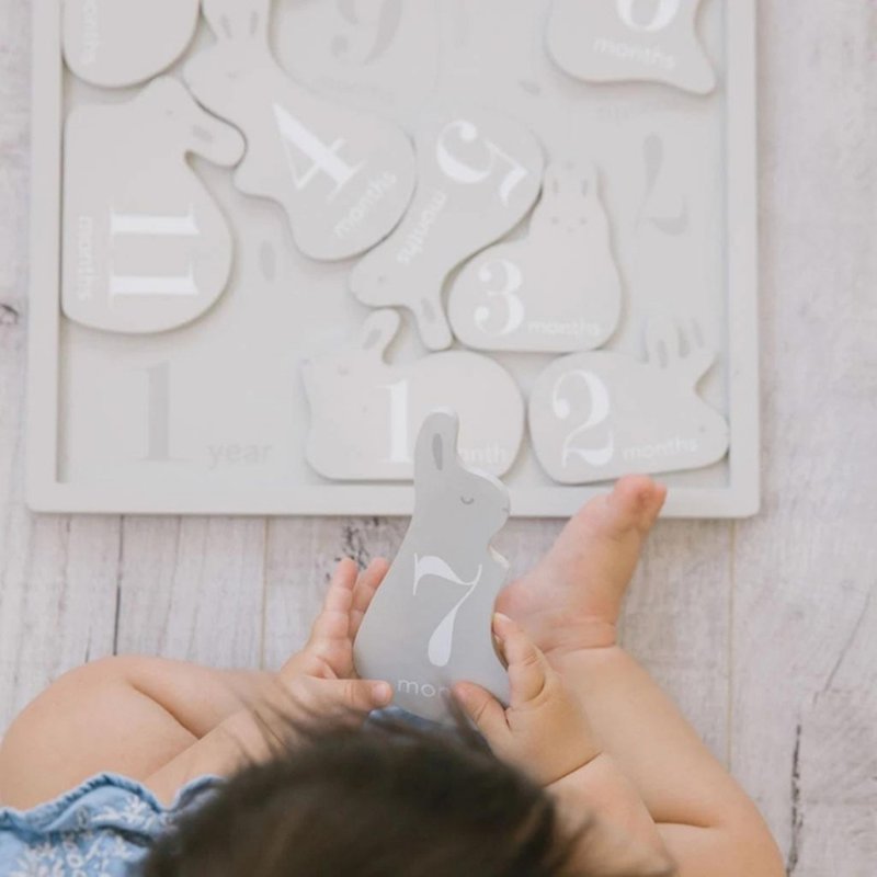 Pearhead Drewniana Metryczka do Zdjęć Puzzle