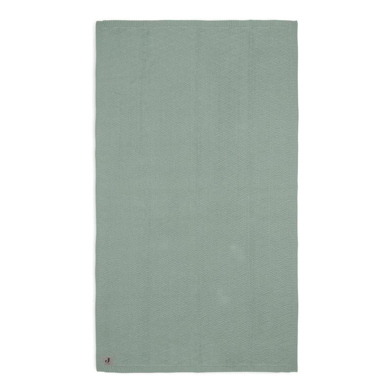 Jollein - Baby & Kids - Jollein - Kocyk tkany 75 x 100 cm RIVER KNIT ASH GREEN