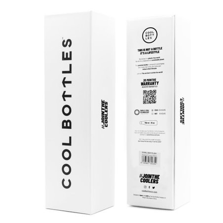 COOLBOTTLES - Cool Bottles Butelka termiczna 750 ml Triple cool Metallic Silver