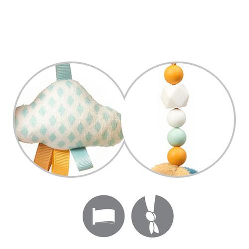 BABYONO - 1466 Zabawka edukacyjna - zawieszka do wózka i fotelika SKINNY MATES