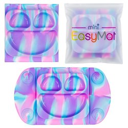 EasyTots - EasyMat Mini 2in1 UNICORN silikonowy talerzyk z podkładką - lunchbox EASYTOTS