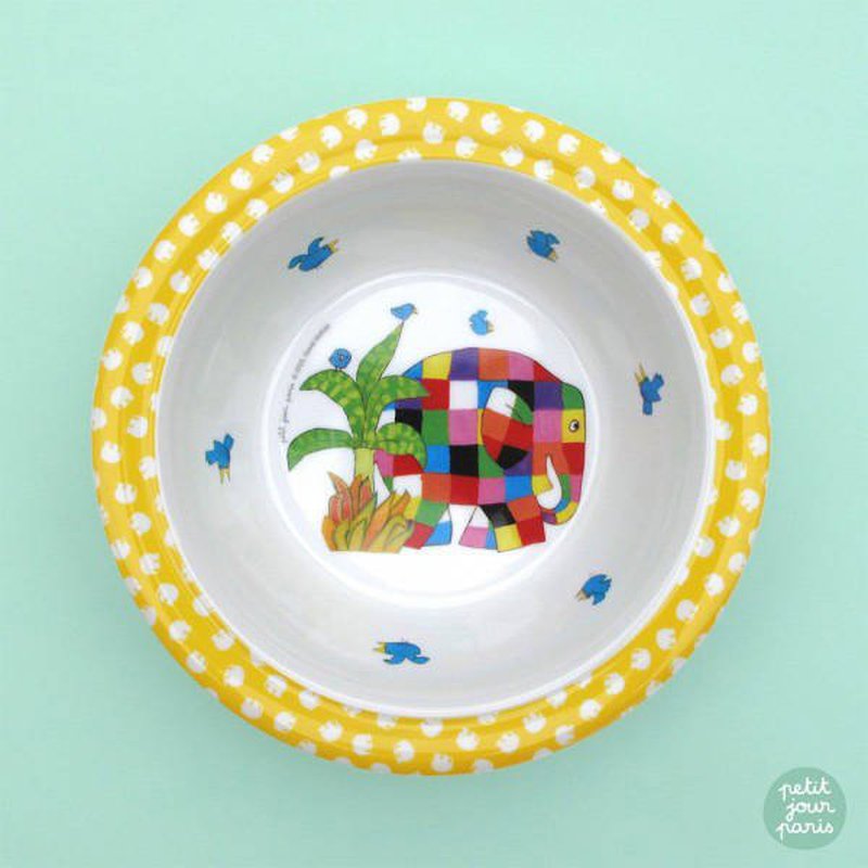 Elmer, Miseczka dla dzieci z melaminy | Petit Jour Paris®