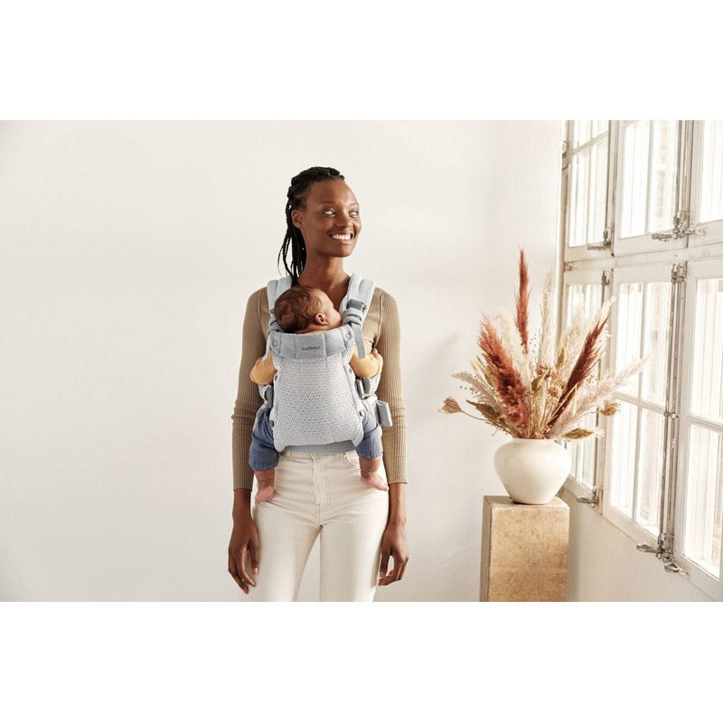 BABYBJORN - nosidełko Harmony 3D Mesh, Srebrny