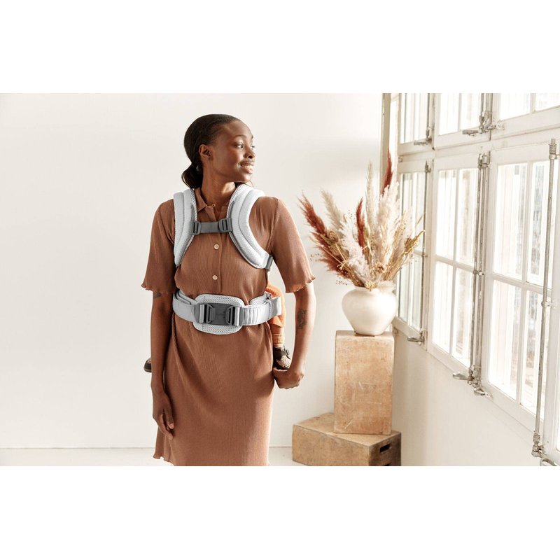 BABYBJORN - nosidełko Harmony 3D Mesh, Srebrny