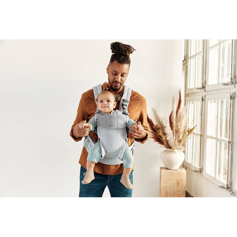BABYBJORN - nosidełko Harmony 3D Mesh, Srebrny