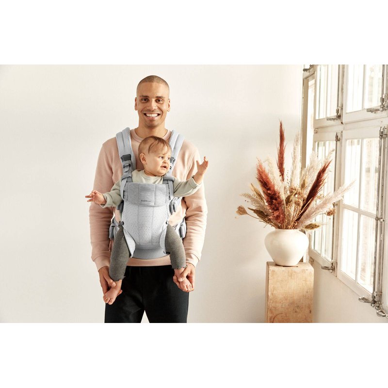 BABYBJORN - nosidełko Harmony 3D Mesh, Srebrny