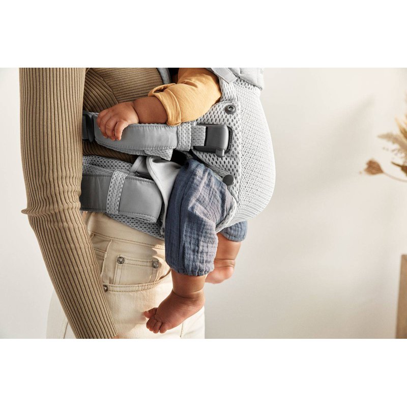 BABYBJORN - nosidełko Harmony 3D Mesh, Srebrny