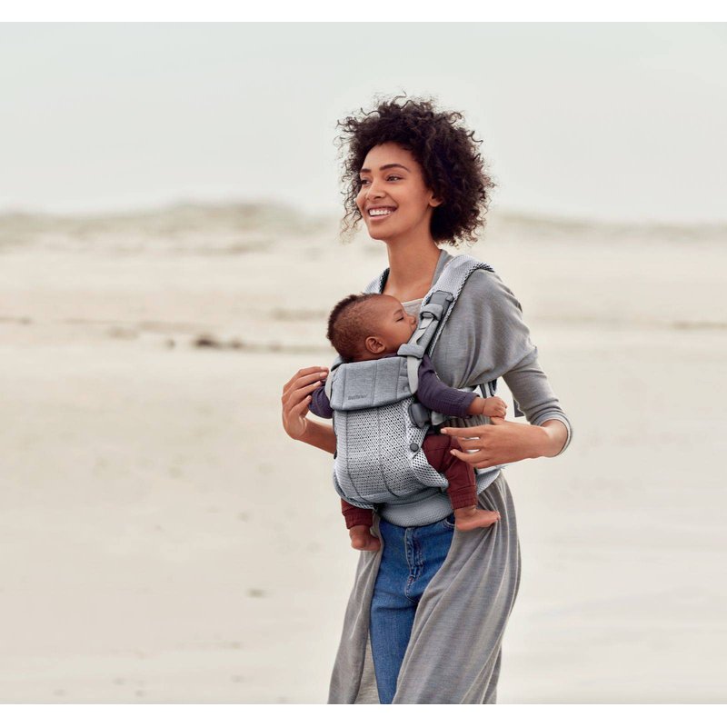 BABYBJORN - nosidełko Harmony 3D Mesh, Srebrny