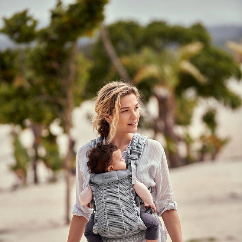 BABYBJORN - nosidełko Harmony 3D Mesh, Srebrny