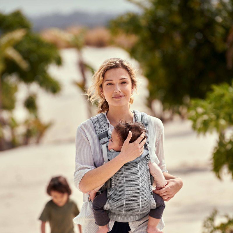 BABYBJORN - nosidełko Harmony 3D Mesh, Srebrny