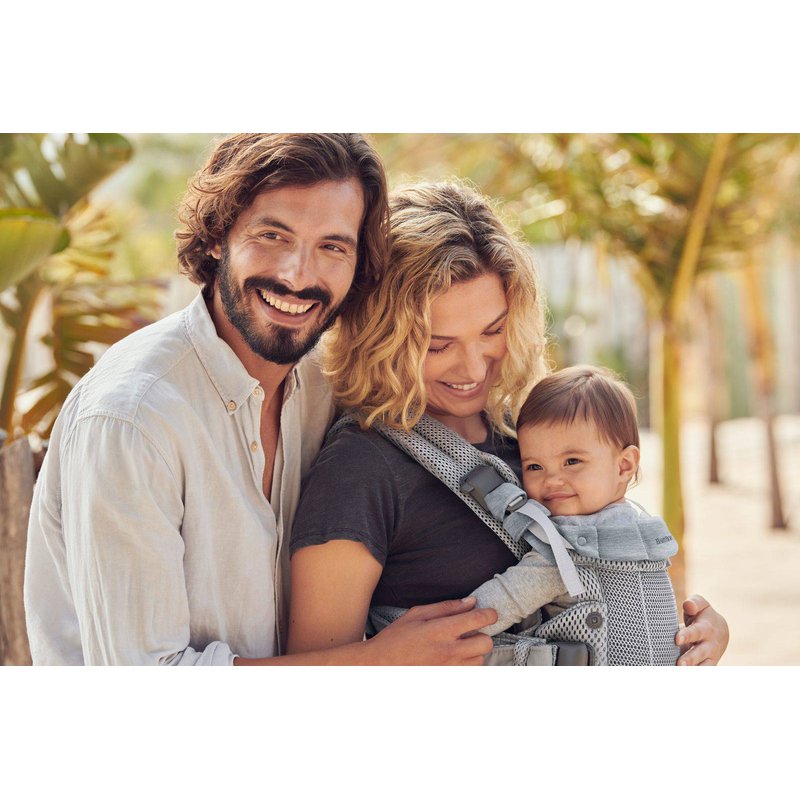 BABYBJORN - nosidełko Harmony 3D Mesh, Srebrny