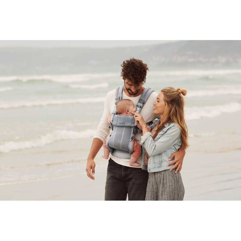 BABYBJORN - nosidełko Harmony 3D Mesh, Srebrny