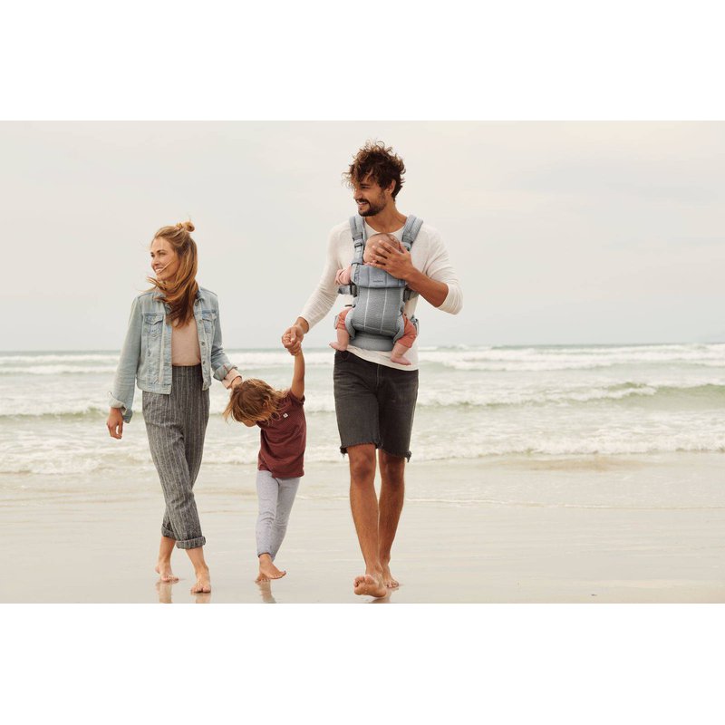 BABYBJORN - nosidełko Harmony 3D Mesh, Srebrny