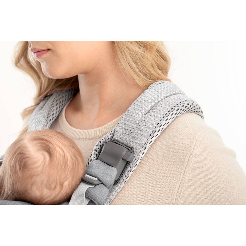 BABYBJORN - nosidełko Harmony 3D Mesh, Srebrny