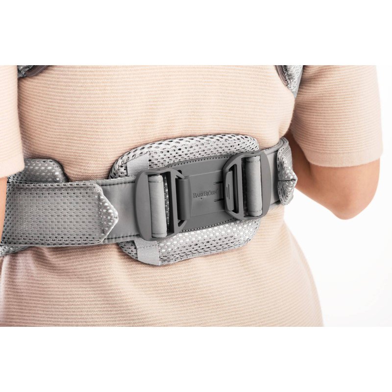 BABYBJORN - nosidełko Harmony 3D Mesh, Srebrny