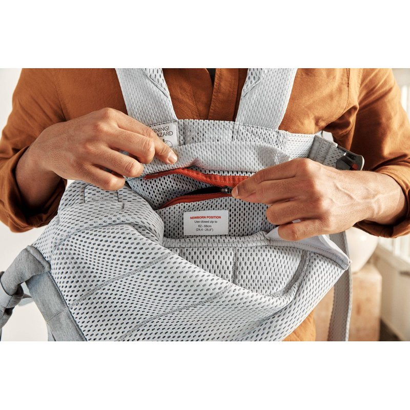 BABYBJORN - nosidełko Harmony 3D Mesh, Srebrny