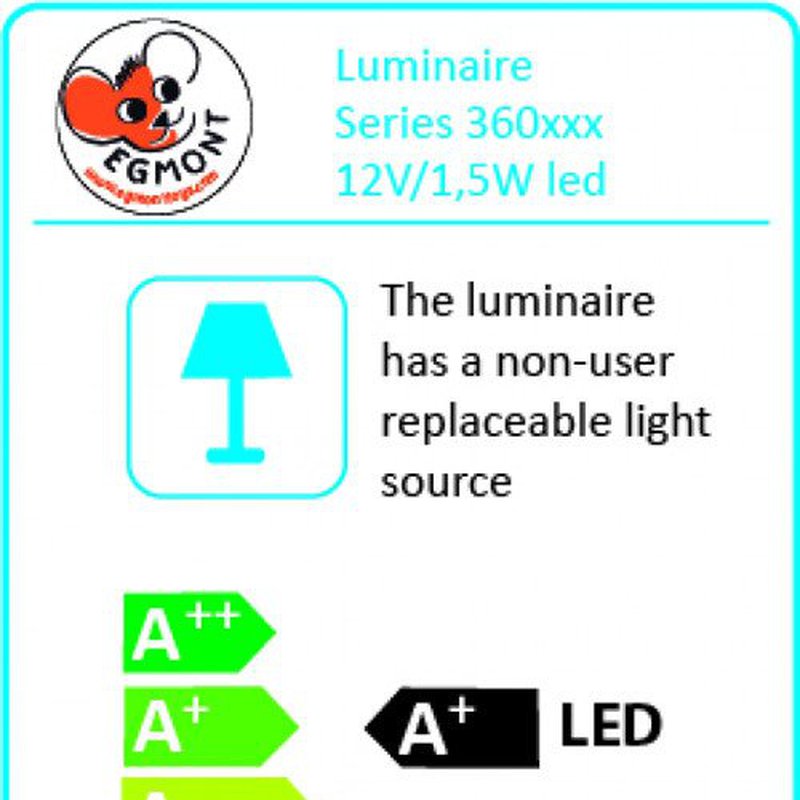 Lampka nocna LED, Grzybek jeans | Egmont Toys®