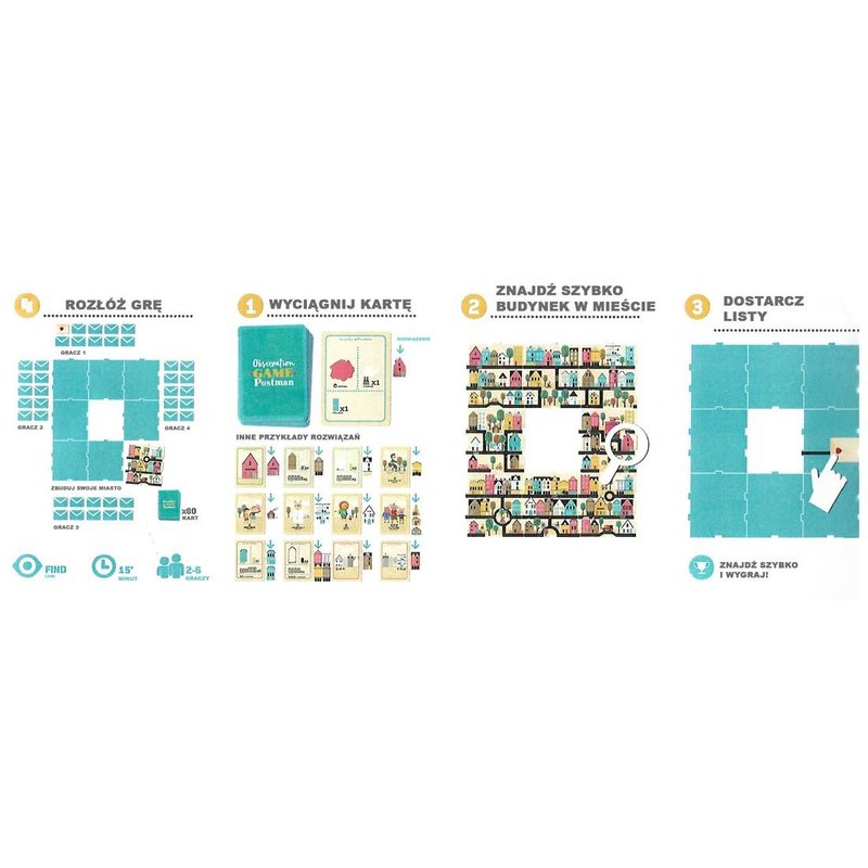Gra obserwacyjna dla dzieci, Postman - Listonosz | Londji®