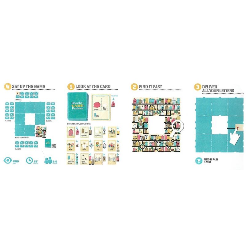 Gra obserwacyjna dla dzieci, Postman - Listonosz | Londji®