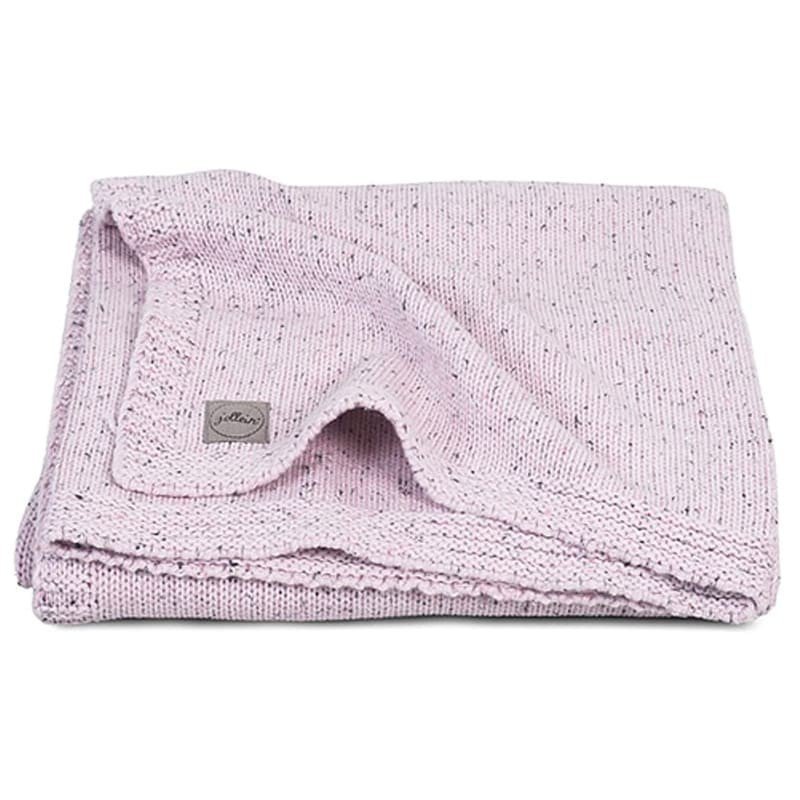 Jollein - Baby & Kids - Jollein - Kocyk tkany 75 x 100 cm Vinatge Knit TOG 1.0 CONFETTI PINK