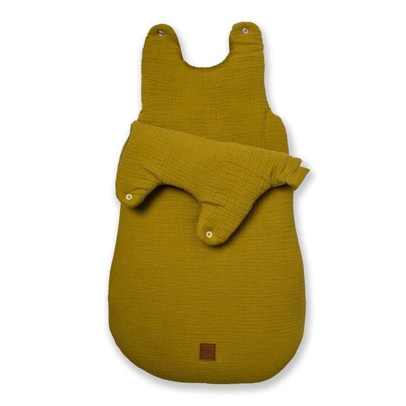 Hi Little One - śpiworek NEWBORN OLIVE muslin cotton TOG 3,5 wiek 0 m+