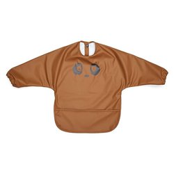 nuuroo - śliniak fartuszkowy wodoodporny z kieszonką Panda Caramel Cafe NUUROO