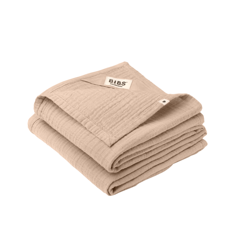 BIBS 2 pieluszki 100% GOTS organic cotton 70 x 70 Blush