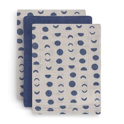 Jollein - Baby & Kids - Jollein - 3 pieluszki niemowlęce Hydrophlic Face 15 x 20 cm Moonlight