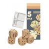 Duże drewniane kości do gry 5 szt. | Egmont Toys® Duże drewniane kości do gry 5 szt. | Egmont Toys®