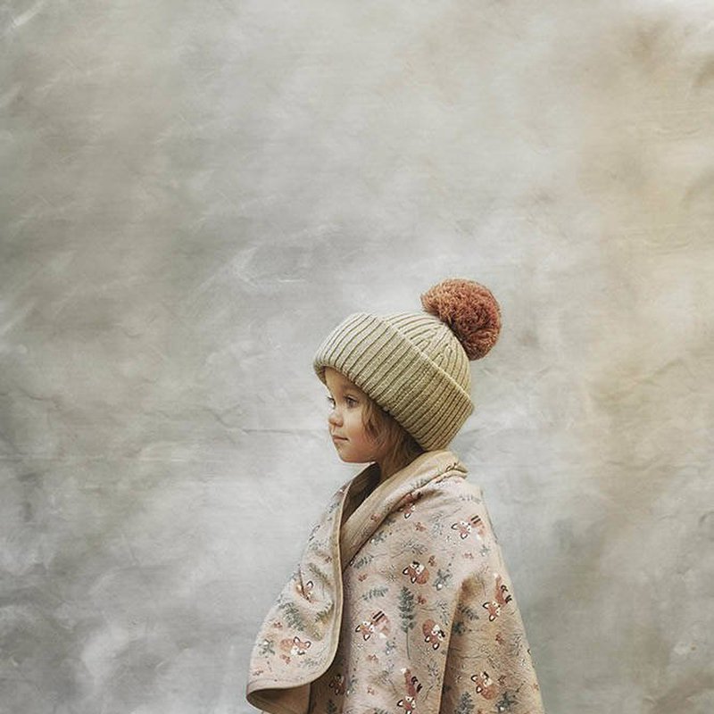 Elodie Details - Czapka Wełniana Pure Khaki 0-6 m-cy