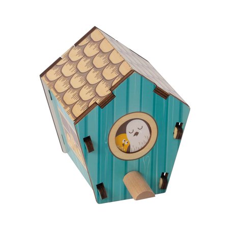Far Brain Toy Co. - FA228-3 Rysunek Architektoniczny Układanka 3D. Domek dla Ptaków.