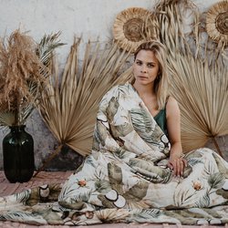 LA MILLOU - BAMBOO BEDDING ADULT - BY WHATANNAWEARS – FLY ME TO THE MOON SKY