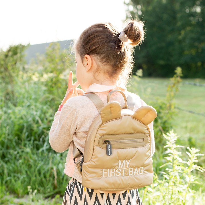 Childhome Plecak dziecięcy My first bag Pikowany Beżowy CHILDHOME