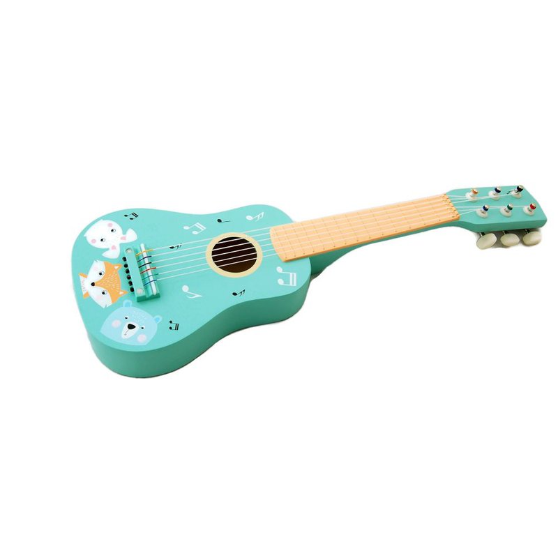 AdamToys - Gitara drewniana zwierzaki